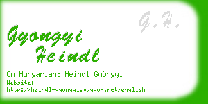 gyongyi heindl business card